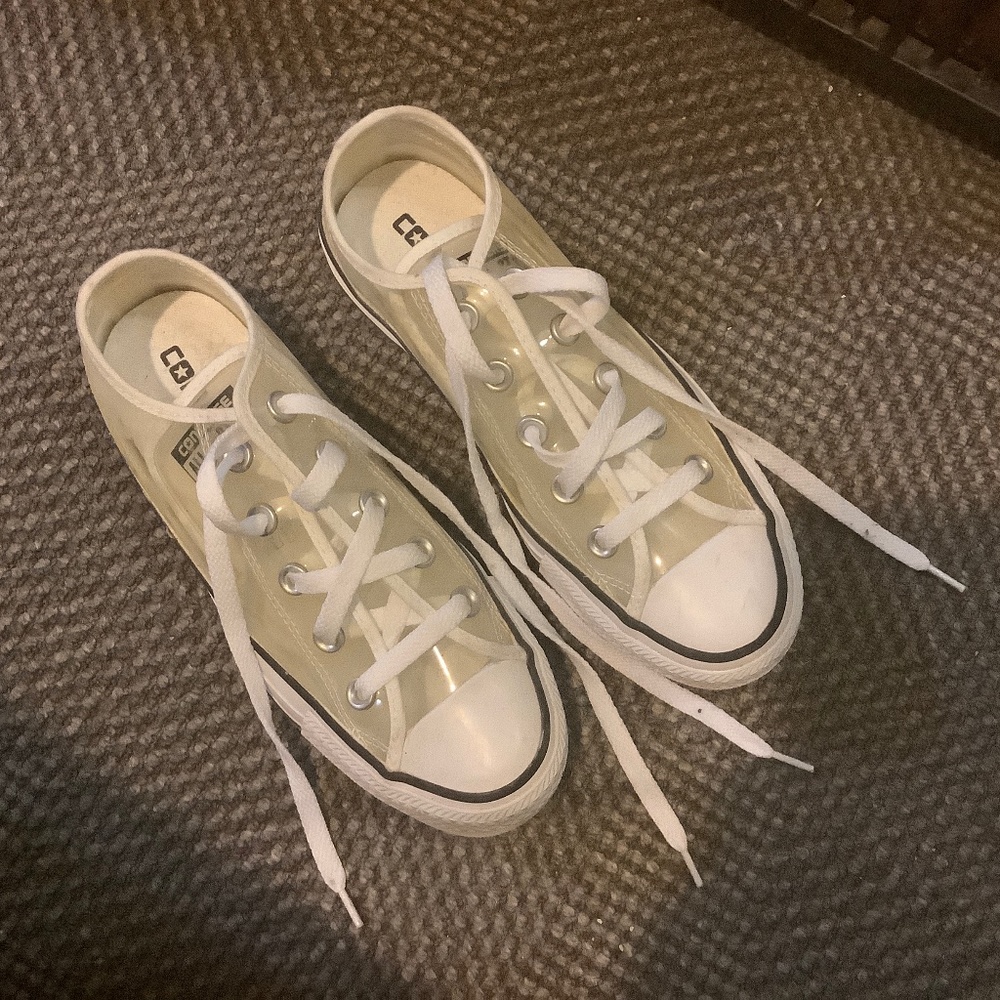 Converse Clear Plastic Sneakers